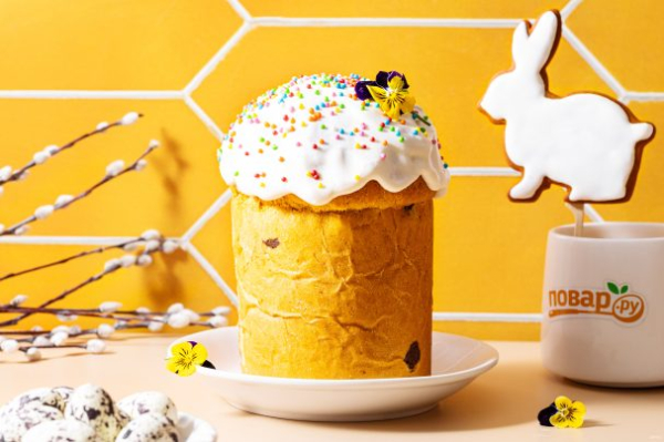 Кулич без яиц Кулич без яиц