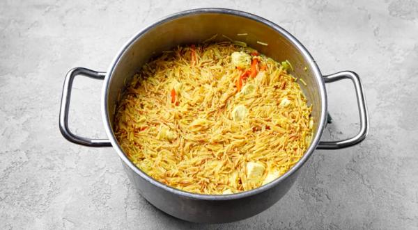 &laquo;Плов&raquo; из вермишели, пошаговый рецепт с фото на 793 ккал