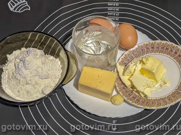 Заварное сырное печенье