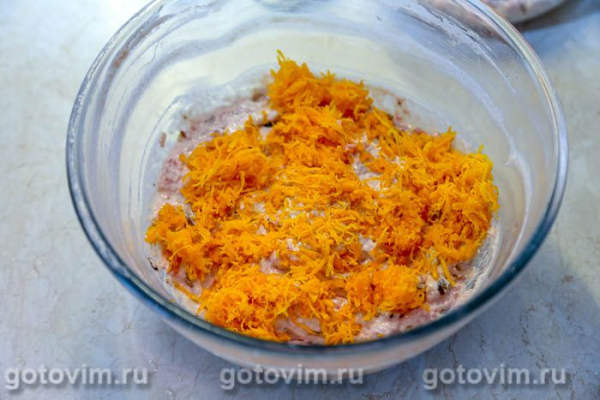 Оладьи с мясным фаршем и тыквой Оладьи с мясным фаршем и тыквой