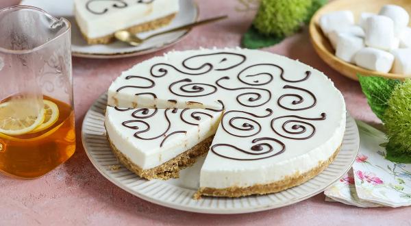 Торт с маршмеллоу без выпекания, пошаговый рецепт с фото на 1092 ккал