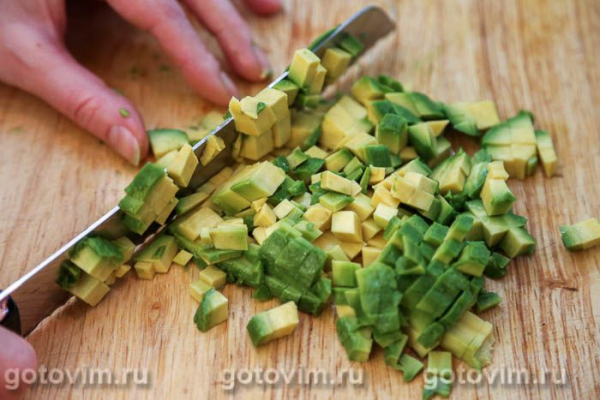 Яичный салат с авокадо