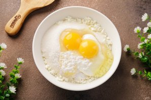 Творожный пирог с манкой