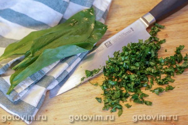 Яичный паштет с черемшой