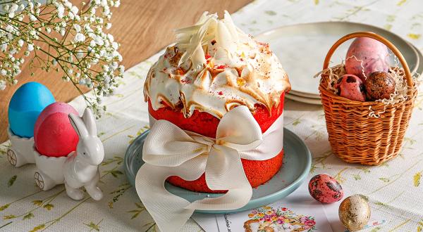 Кулич Красный бархат, пошаговый рецепт с фото на 1324 ккал