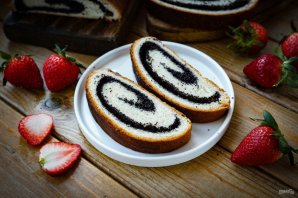 Постный маковый рулет Постный маковый рулет