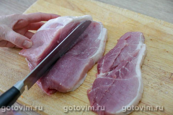 Стейк из свинины в мультиварке в маринаде из соевого соуса, горчицы и меда