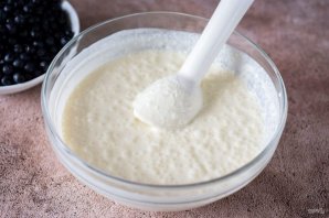 Черничный пирог с творогом