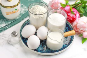 Пирог на молоке без дрожжей