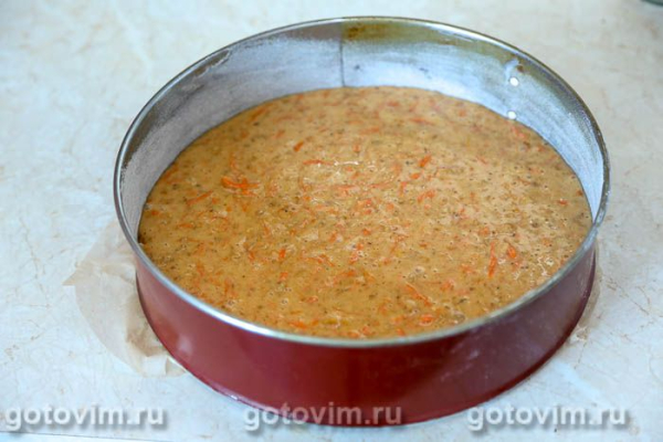 Морковный торт с кремом из сливочного сыра