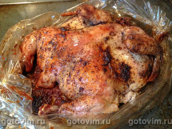 Курица с сумахом, запечённая в рукаве для выпечки 