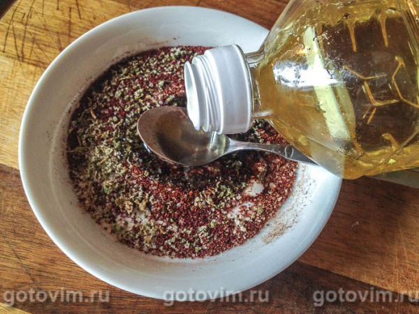Курица с сумахом, запечённая в рукаве для выпечки 