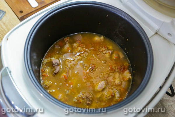 Плов из свинины с булгуром в мультиварке