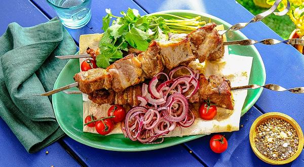 Шашлык из свиной шейки по-кубански, пошаговый рецепт с фото на 980 ккал