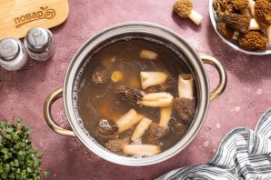 Сморчки, жареные с картошкой