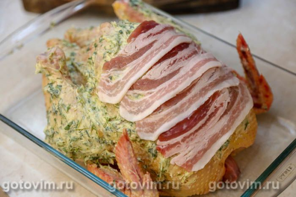 Курица в беконе