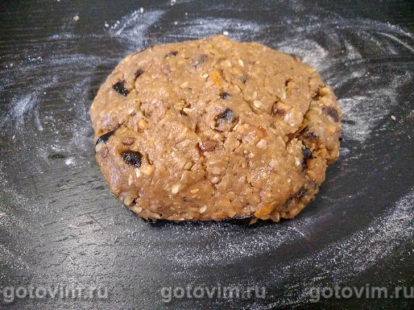 Домашнее овсяное печенье с шоколадом и сухофруктами