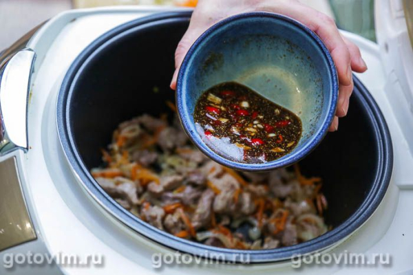 Стир‑фрай из свинины с овощами в мультиварке